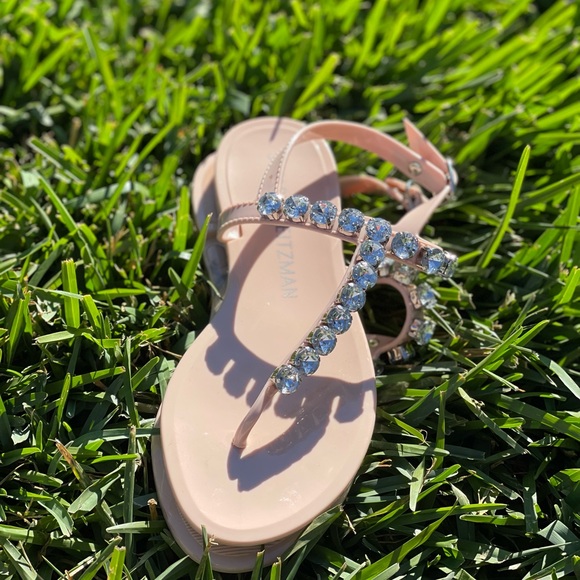 STUART WEITZMAN Jaide Gem jelly sandals SIZE 6 womens like new - Picture 6 of 10